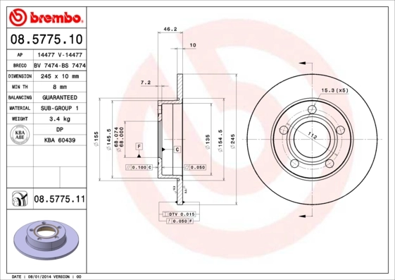 08577511 Brembo