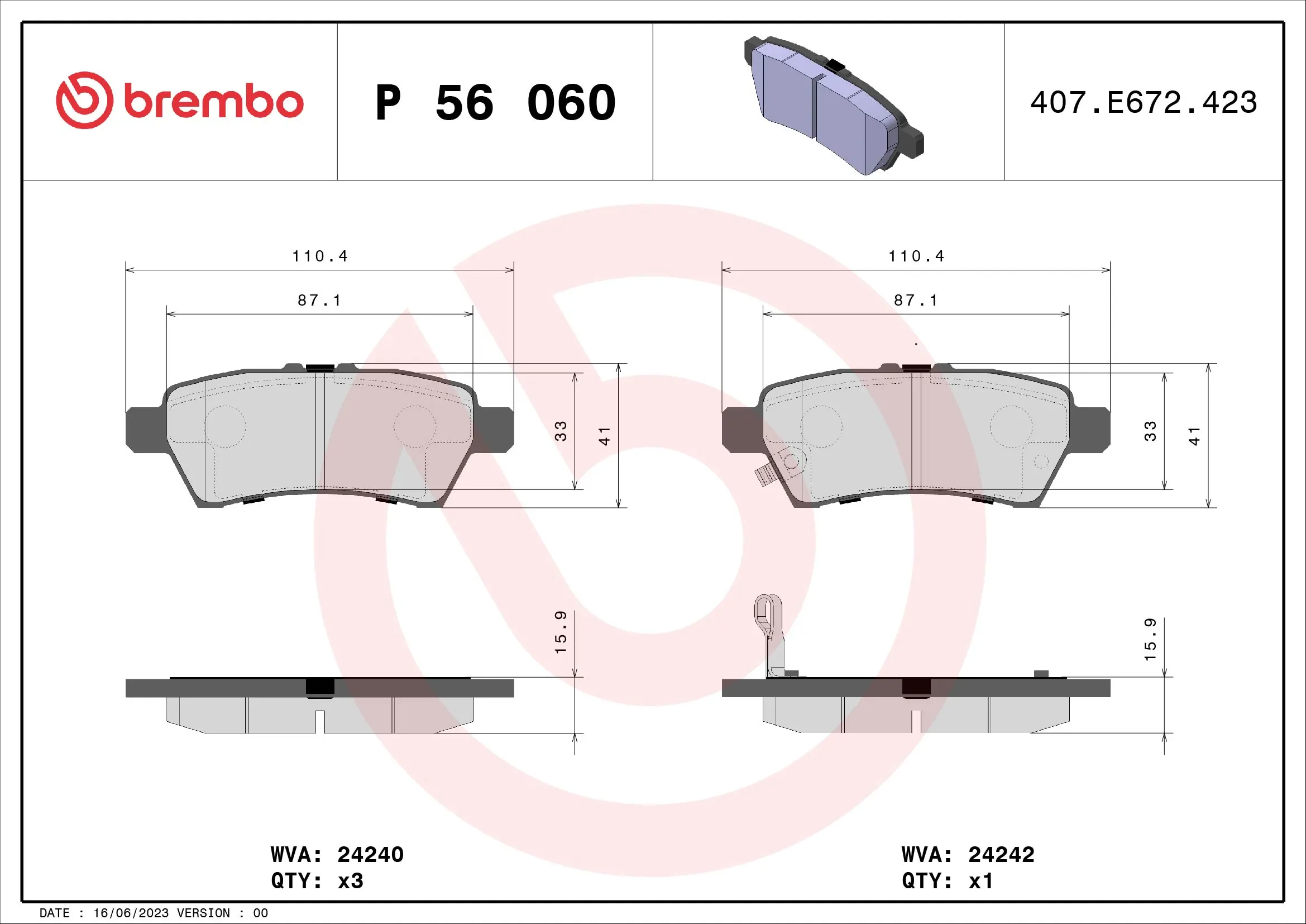 P56060 Brembo