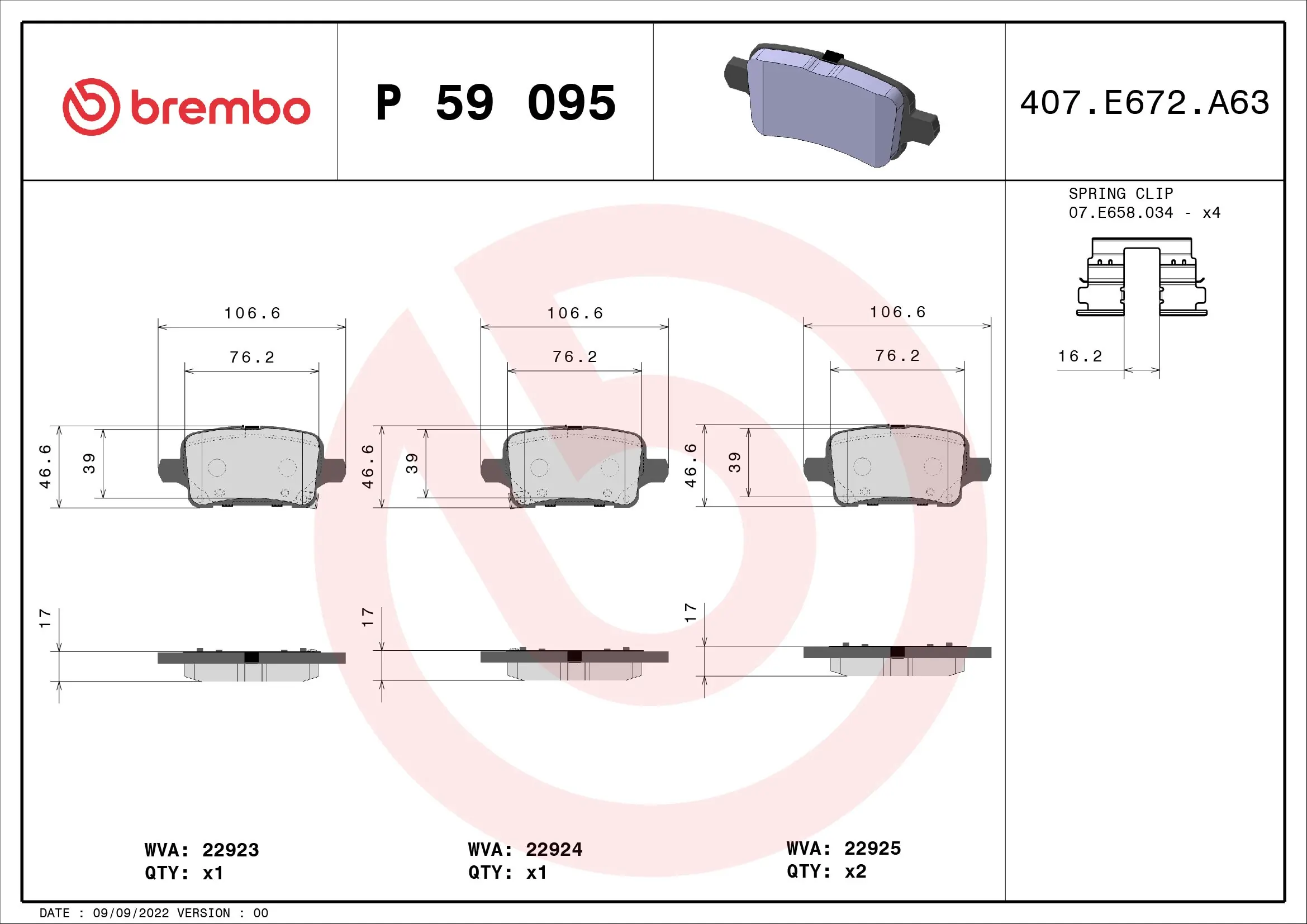 P59095 Brembo