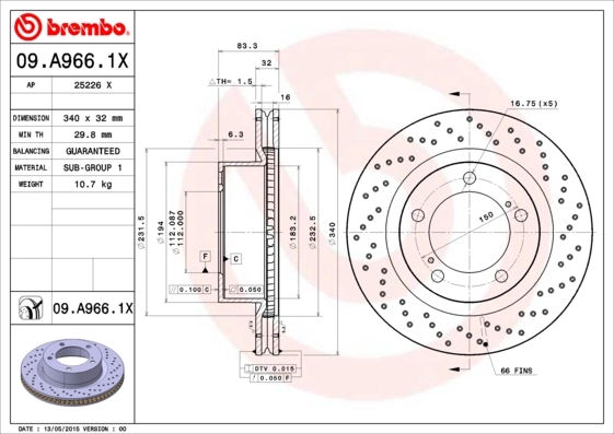09A9661X Brembo