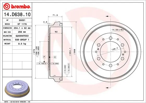 14D63810 Brembo