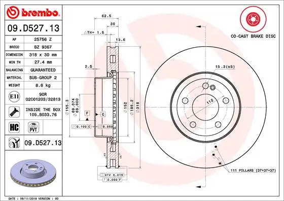 09D52713 Brembo