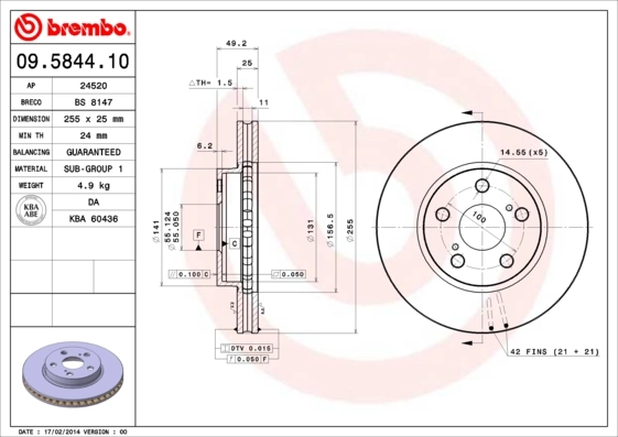 09584410 Brembo