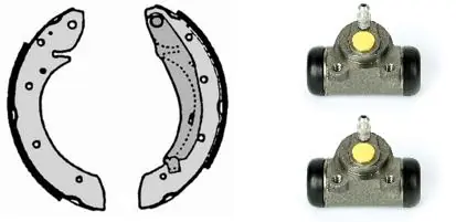 Zapatas de freno de tambor traseras BREMBO H68062