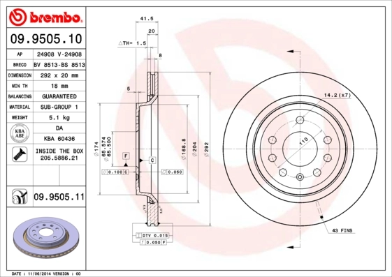 09950510 Brembo