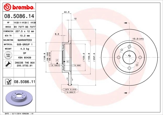 08508614 Brembo