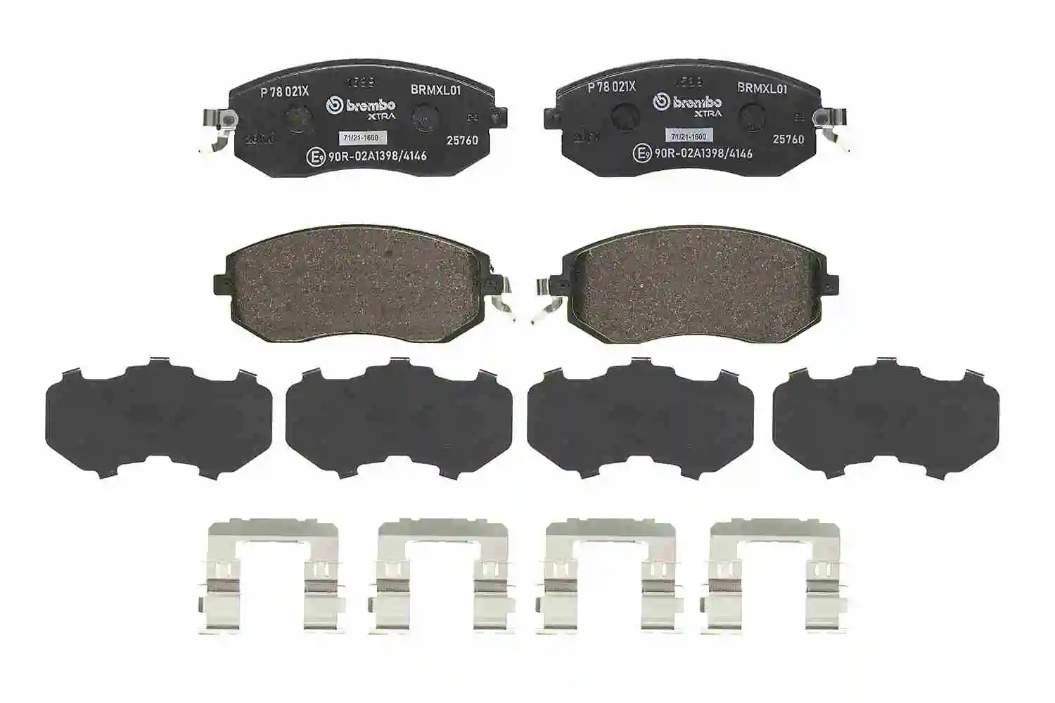 P78021X Brembo Pastillas delanteras