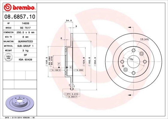 08685710 Brembo