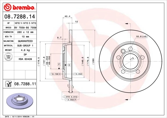 08728814 Brembo