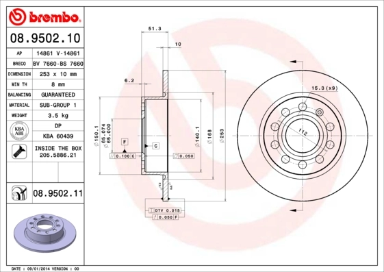08950210 Brembo