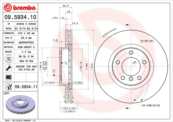 09593410 Brembo