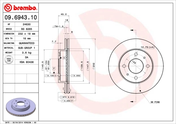 09694310 Brembo