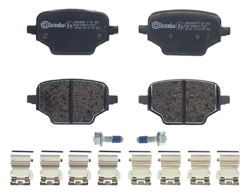 P59098 Brembo Pastillas freno traseras