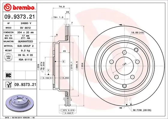 09937321 Brembo