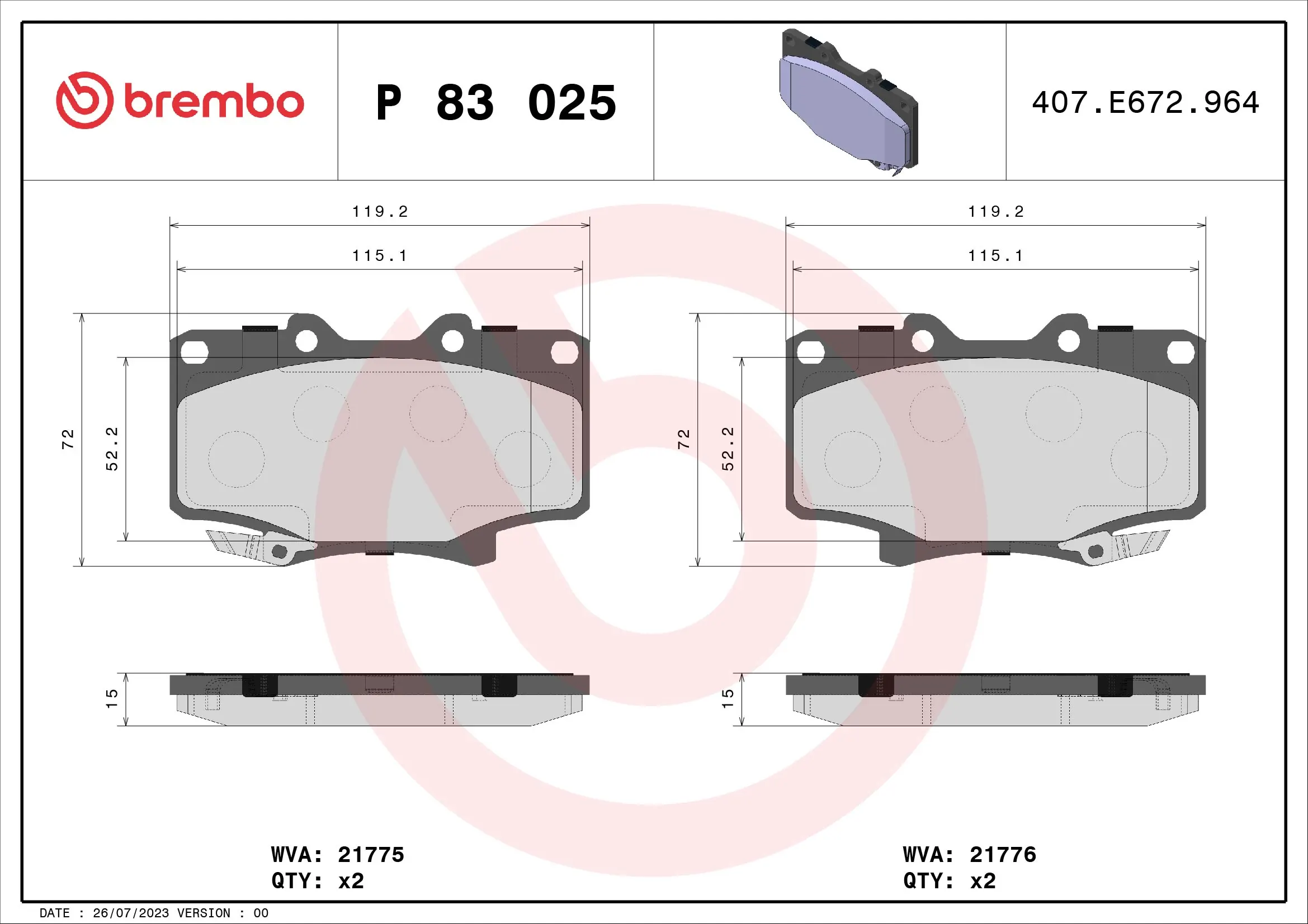 P83025 Brembo