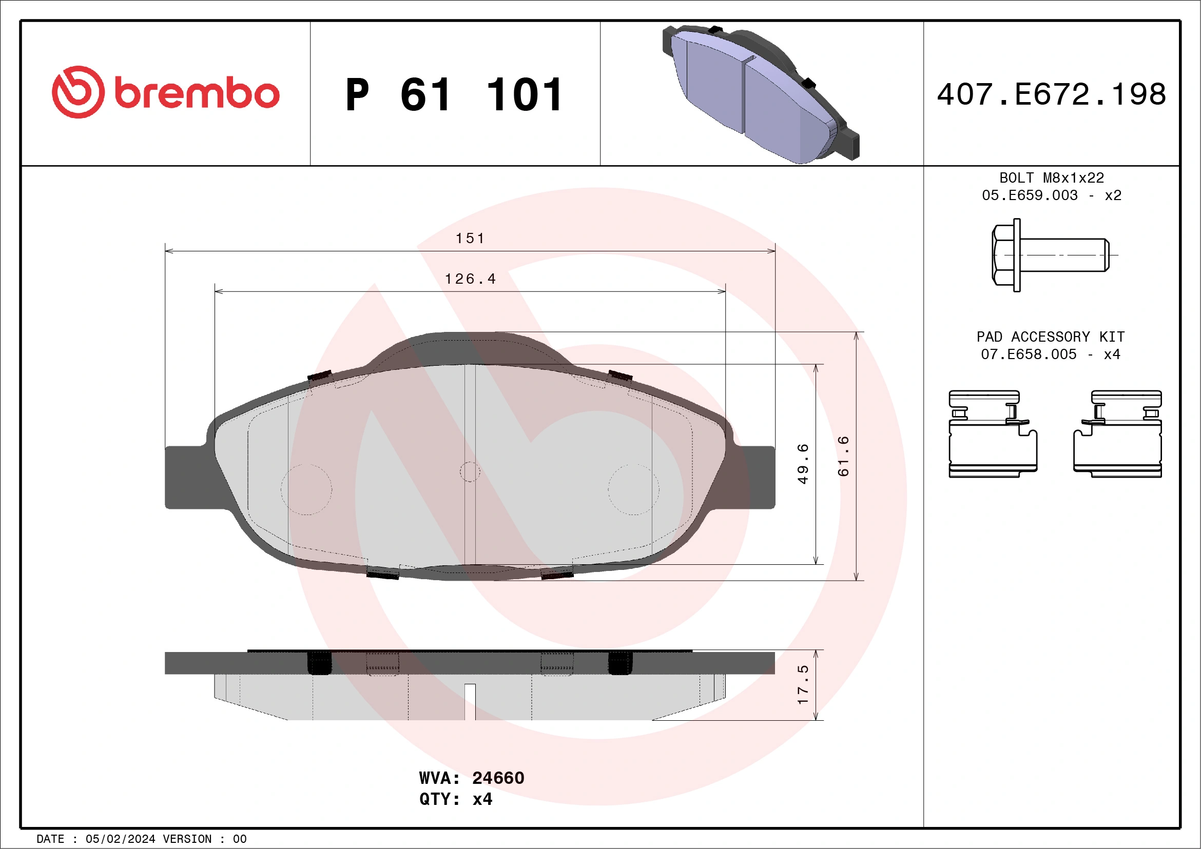 P61101 Brembo