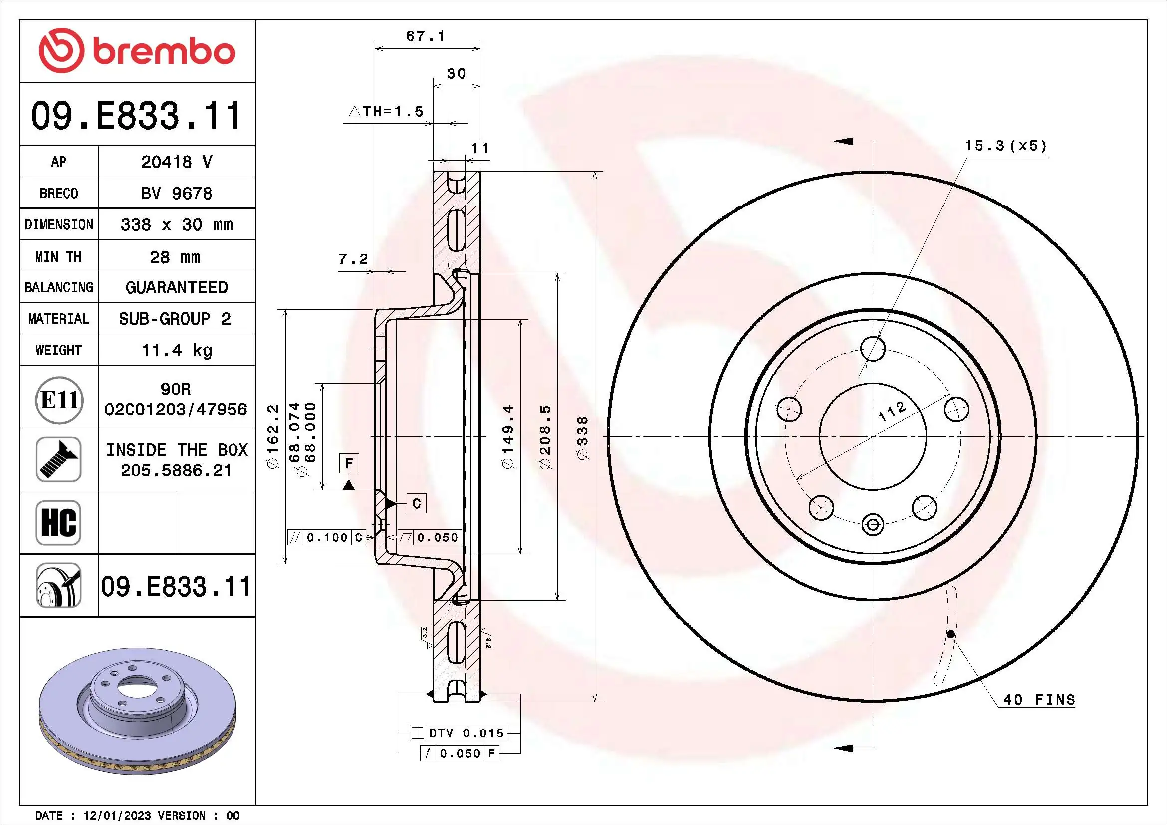 Disco de freno para Audi A6 4AH