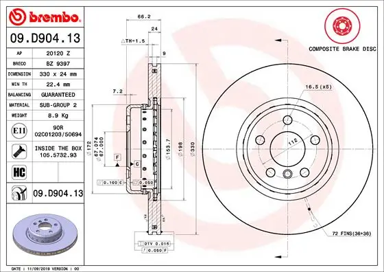 09D90413 Brembo