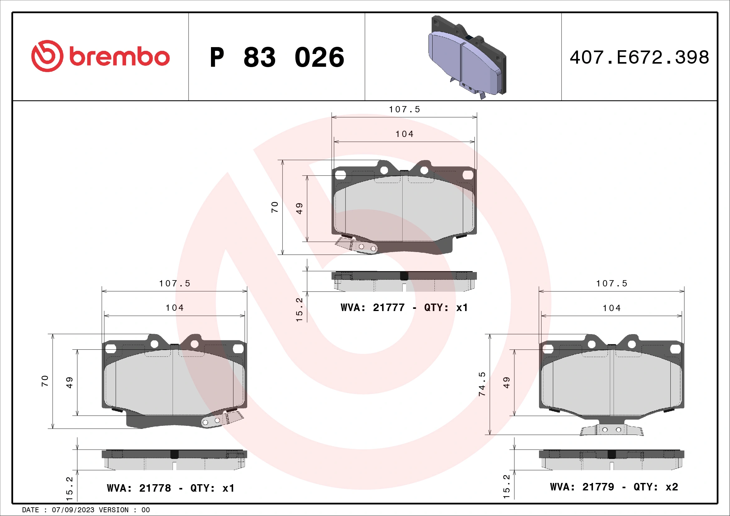 P83026 Brembo