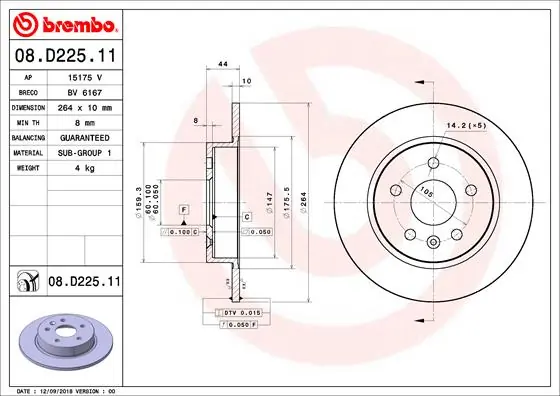 08D22511 Brembo