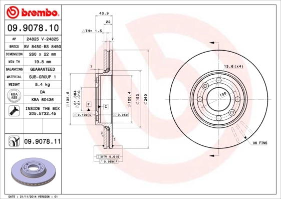 09907811 Brembo