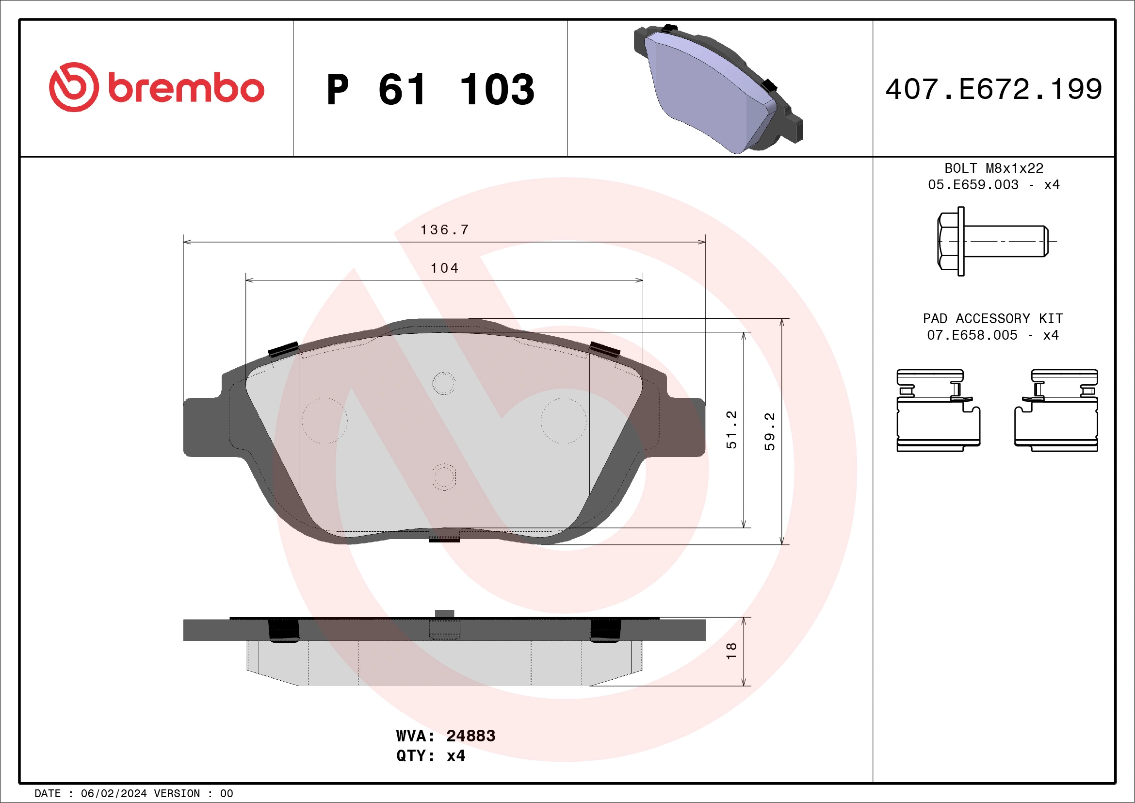 P61103 Brembo