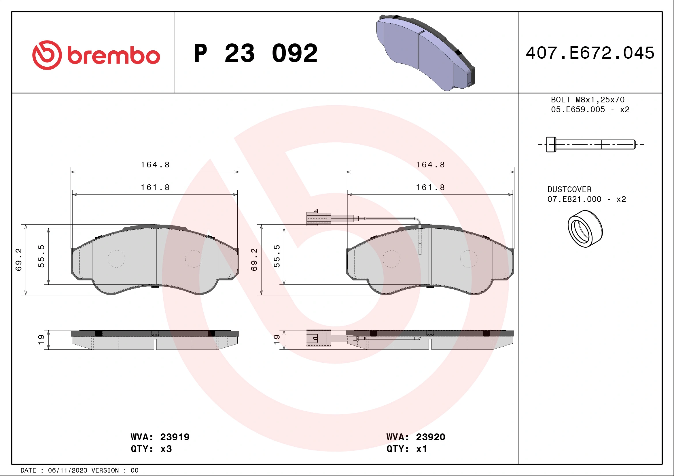P23092 Brembo