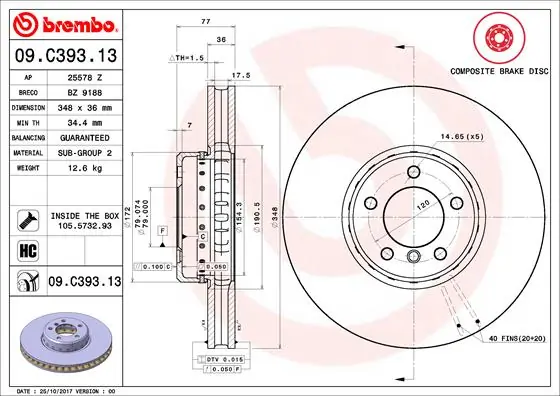09C39313 Brembo