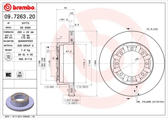 09726320 Brembo