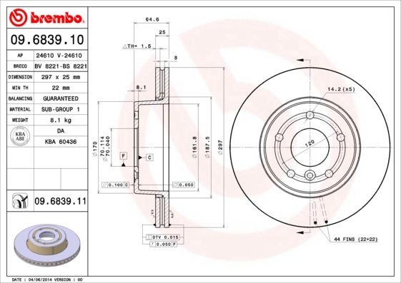 09683910 Brembo