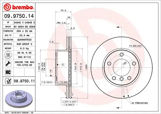09975014 Brembo