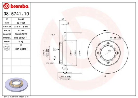 08574110 Brembo