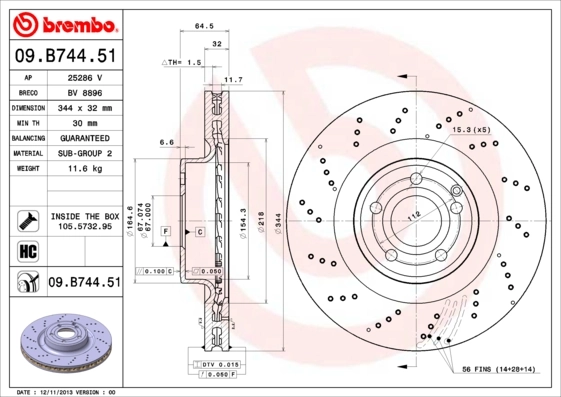 09B74451 Brembo