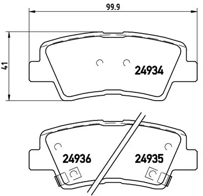 Precio del repuesto Pastillas traseras I20  hatchback