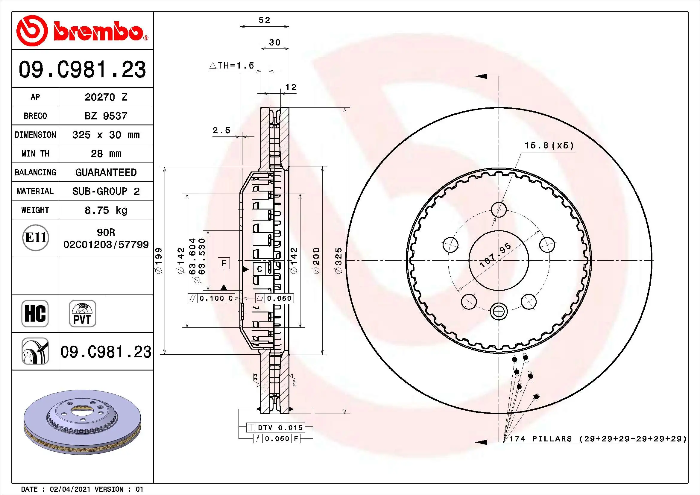 09C98123 Brembo