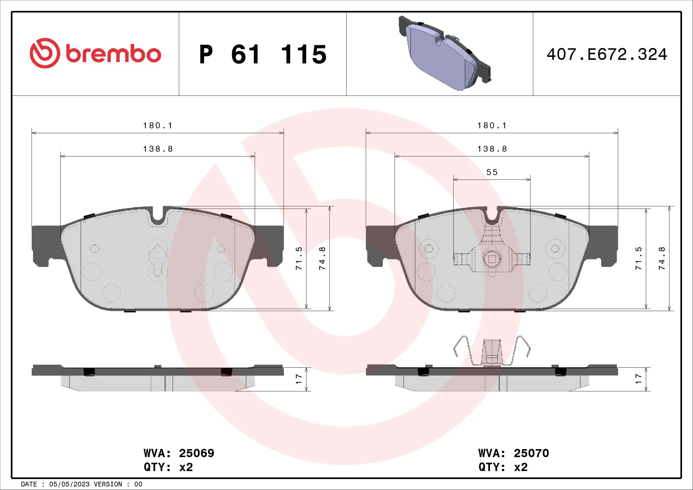 P61115 Brembo
