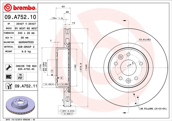 09A75211 Brembo