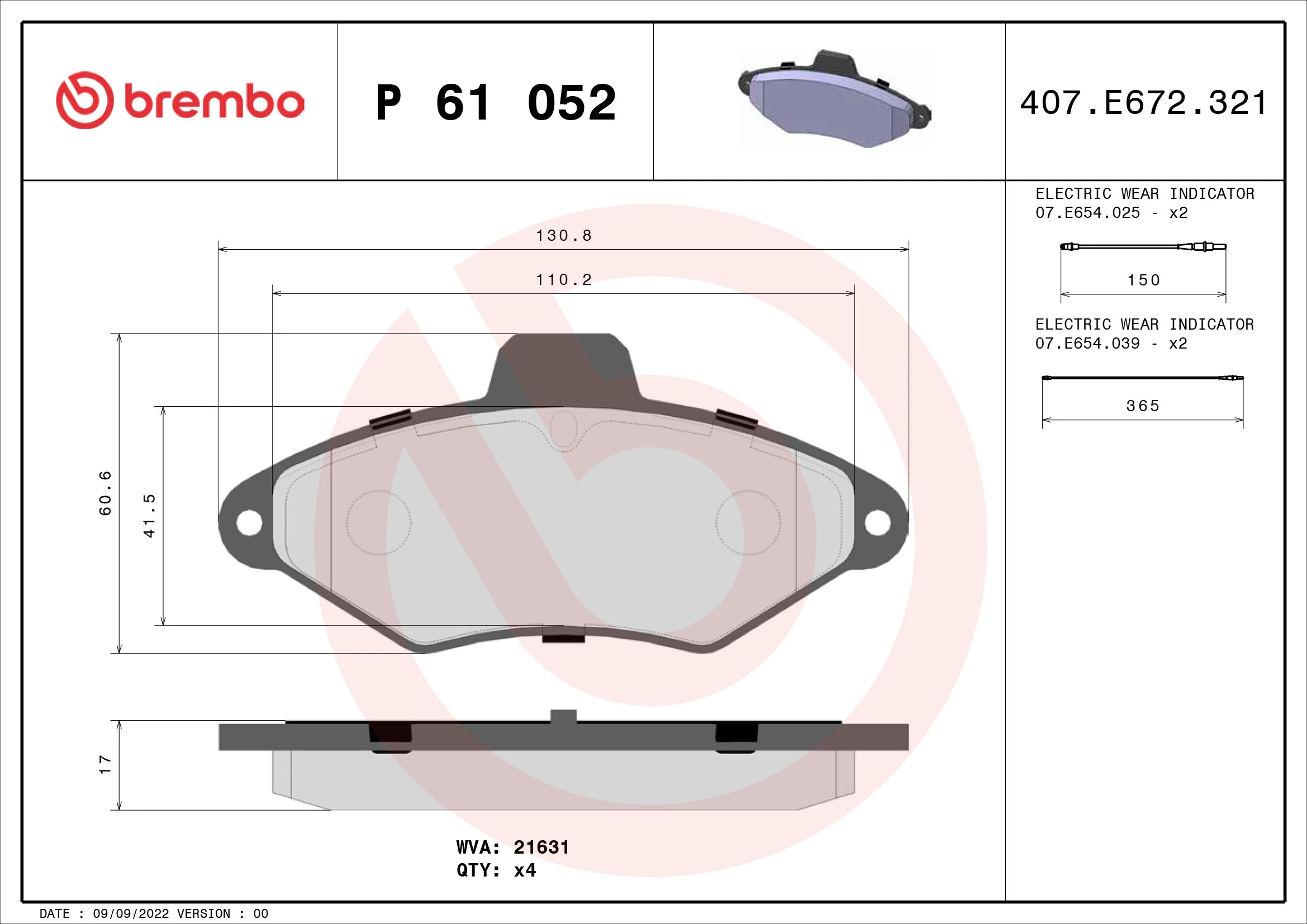 P61052 Brembo