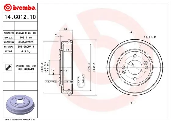14C01210 Brembo