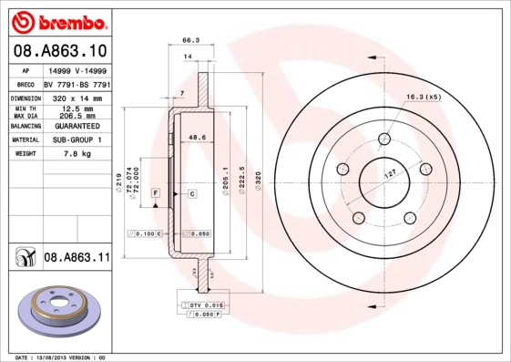 08A86310 Brembo