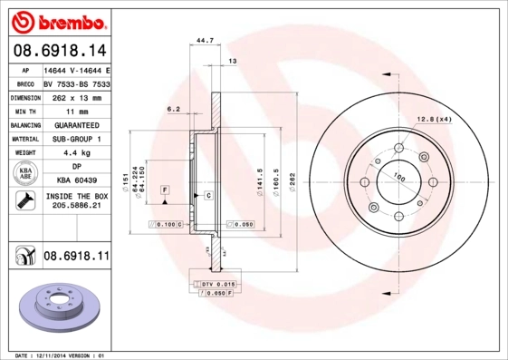 08691814 Brembo