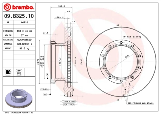 09B32510 Brembo