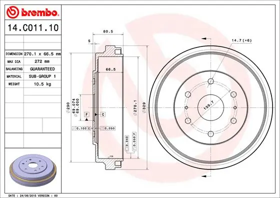 14C01110 Brembo