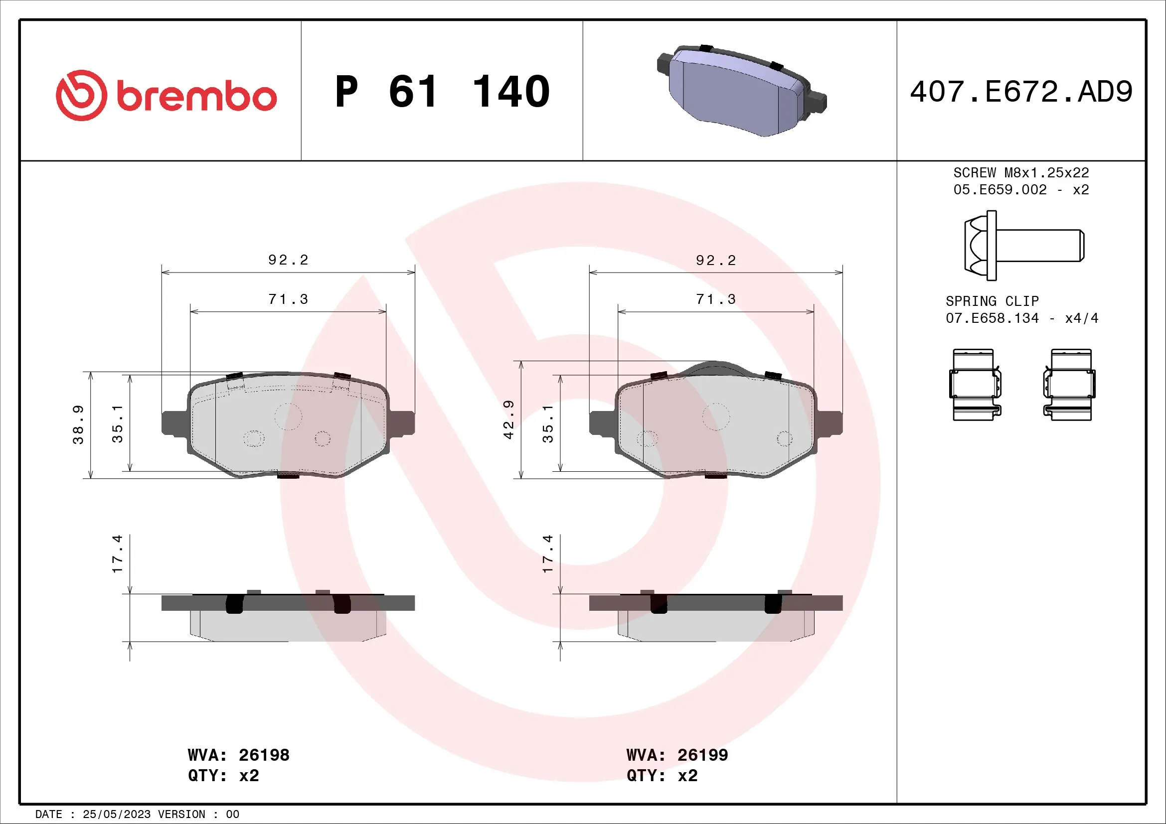 P61140 Brembo