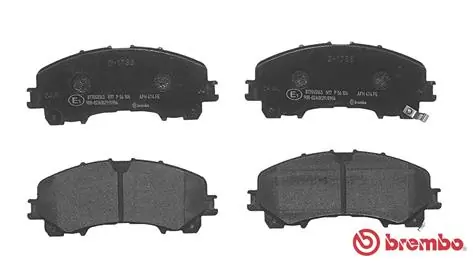 P56106 Brembo Pastillas delanteras