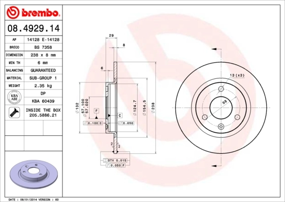 08492914 Brembo