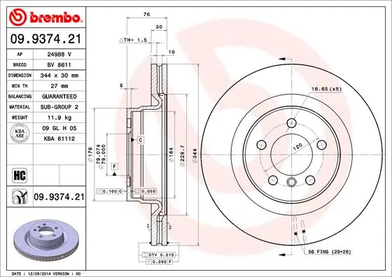 09937421 Brembo