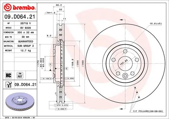 09D06421 Brembo