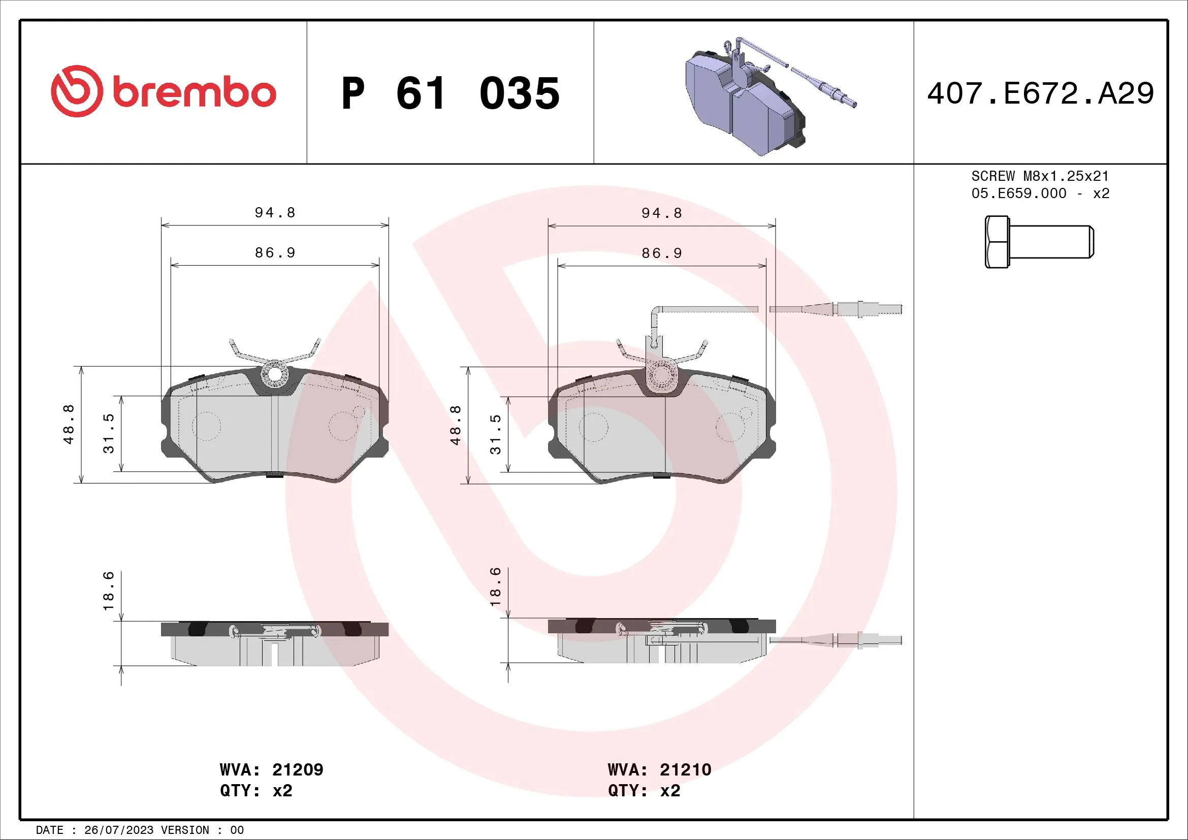 P61035 Brembo