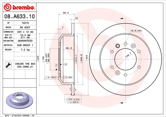 08A63310 Brembo